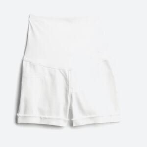 Just Black Denim size 30 Romeo White Frayed Cuff Maternity Short